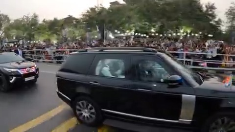 The people of Ahmedabad gave a warm welcome to HH محمد بن زايد.