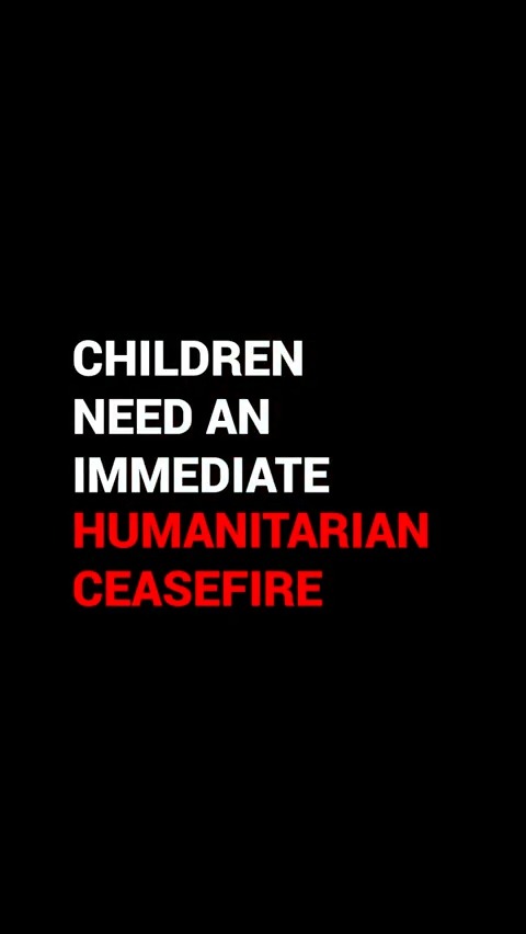 Imagine constantly hearing these ear-shattering sounds. That’s the reality for children in Gaza. To get families the support and supplies they so desperately need, UNICEF continues to call for a humanitarian ceasefire. Children need peace. Now.