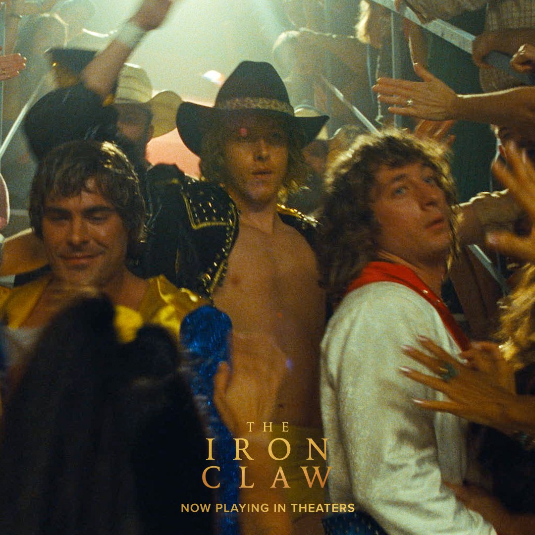 Zac Efron, Jeremy Allen White, and Harris Dickinson on shooting their tag team ‘Tom Sawyer’ scene in one take for #TheIronClaw 💪