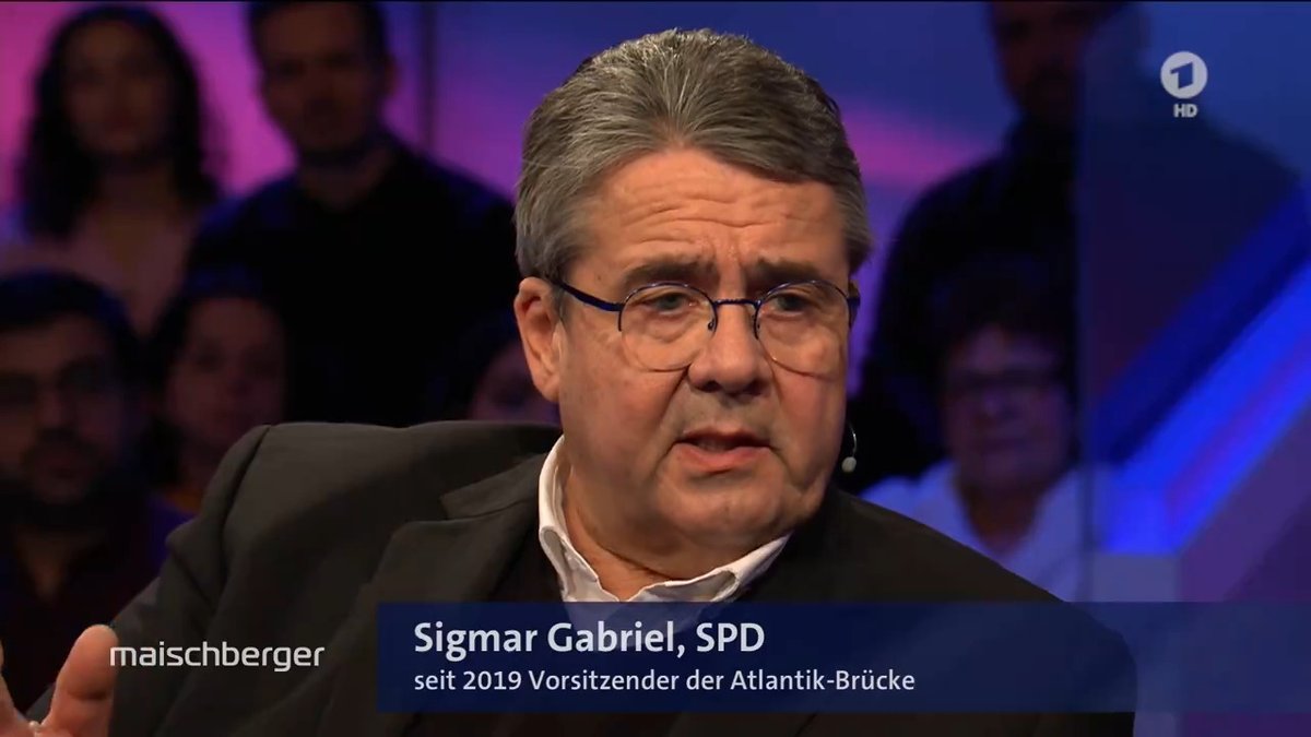 „Wenn #Russland den Krieg gewinnen sollte, dann gnade uns Gott“, so der ehemalige SPD Parteivorstand 🇪🇺-Parteivorsitzende und Bundesaußenminister a.D. Sigmar Gabriel. Dann könne man sich nicht sicher sein, „dass nicht wieder einer kommt und das nächste Land überfällt.“ #maischberger Das Erste