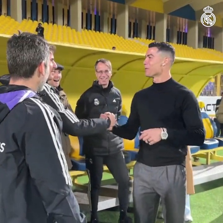 When Cristiano Ronaldo met some familiar faces last year 🥹
