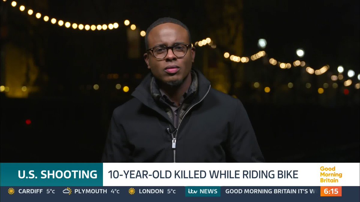 'We cannot make it normal for a 10-year-old to shoot another 10-year-old.' The mother of a 10-year-old boy allegedly shot by another 10-year-old after losing a bike race has told GMB that there needs to be change to address America's gun violence epidemic.