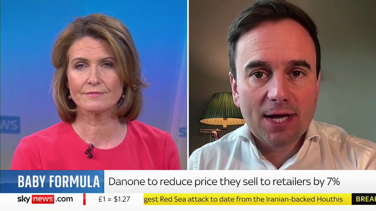 "We're passing on all of the saving that we're getting from Aptamil, straight onto our customers, down to £11.20." MD of Iceland Richard Walker adds that "we're committed to make no money out of selling formula". 📺 Sky 501, Virgin 602 and YouTube