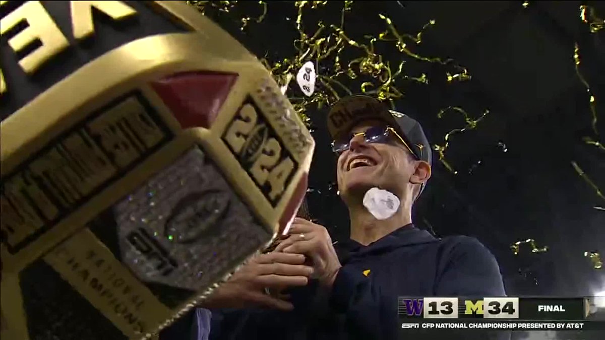 For every player, coach, and staff member, we'll forever be known as national champions. #GoBlue
