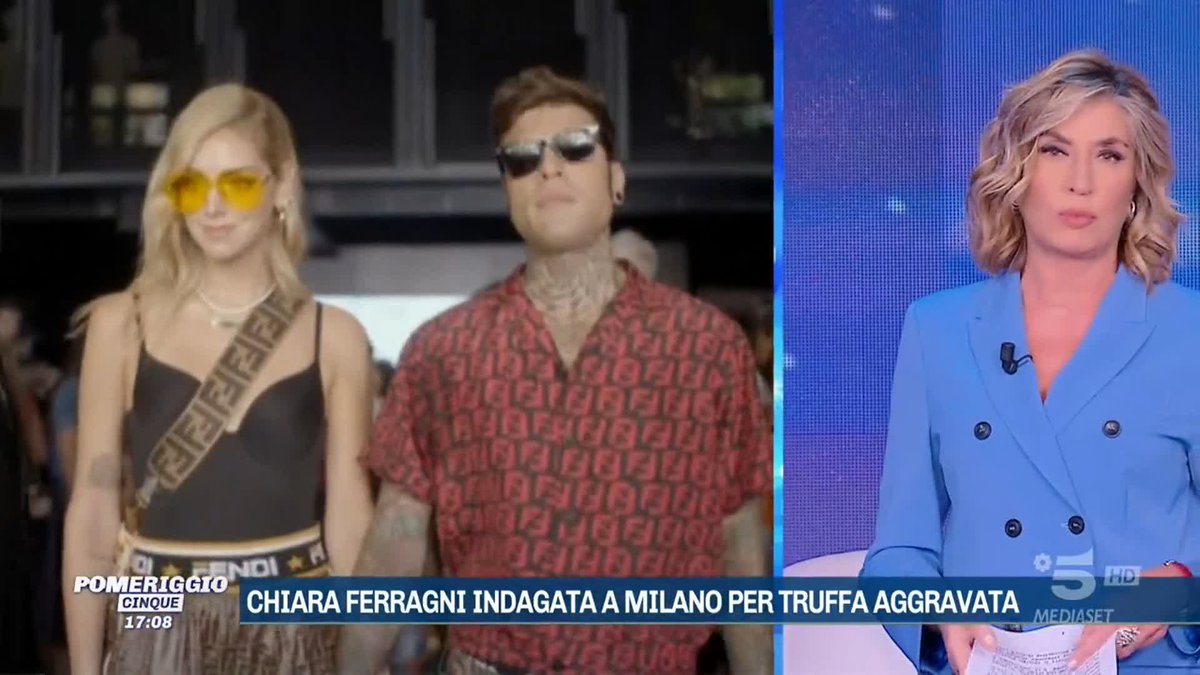 "Mi auguro che #ChiaraFerragni potrà dimostrare la sua estraneità ai fatti ma rimane il nostro dovere informare ed approfondire la vicenda" Myrta Merlino a #Pomeriggio5 replicando a #Fedez