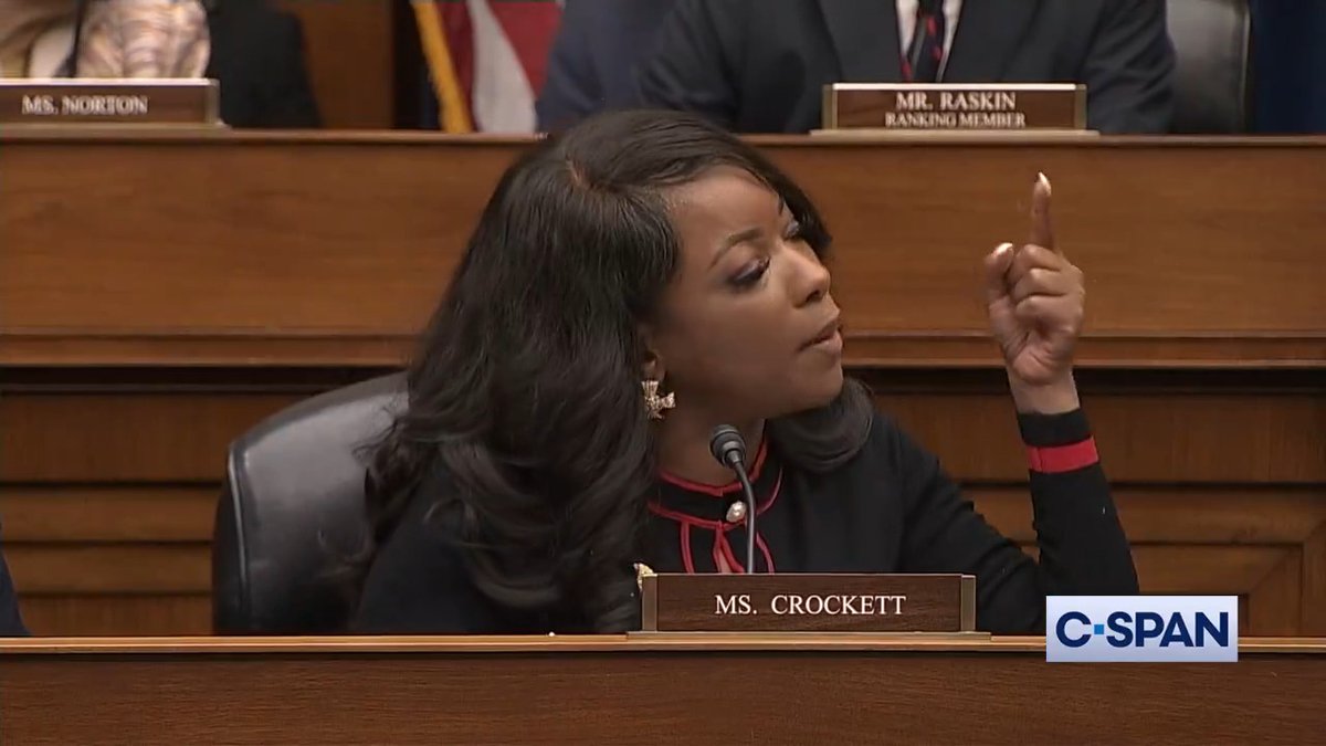 .Congresswoman Jasmine Crockett responds to Rep. Nancy Mace's 'white privilege' comment: "I can't get over the gentle lady from South Carolina talking about white privilege. It was a spit in the face, at last of mine, as a black woman, for you to talk about what white privilege looks like."