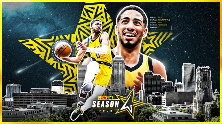 All eyes on NBA All-Star in Season 4 of #NBA2K24 🤩 Full Courtside Report: Level up and earn these rewards and more: 🏅 Gold Floor Setter 🪄 Pink Diamond Magic Johnson 🏎 Starry Dune Buggy (New Gen) 🐉 Dragon Mascot (Current Gen) 🏁 Season 4 Racesuit