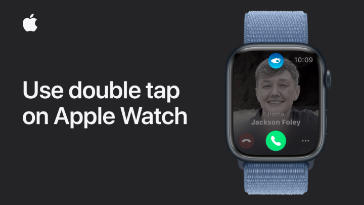 ▶️ Play or pause music 📞 Answer a call 💬 Reply to a message You can use double tap to perform quick actions on Apple Watch Series 9 and Apple Watch Ultra 2. Here’s how it works in watchOS 10.1 or later.