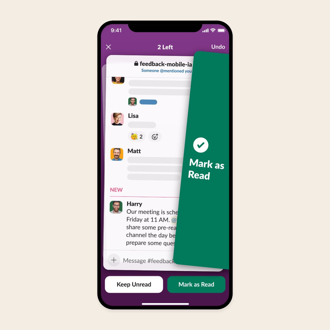 ✨ Introducing ✨ Catch Up: 👉 Easy gestures: Swipe right to mark as read, or left to keep unread ✍️ In-line replies: Send a message without leaving the interface 😬 Undo: We all make mistakes sometimes Give it a whirl!