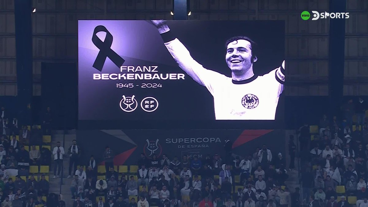 Disgusting scenes as Saudi Arabia fans whistle during the minute silence for Franz Beckenbauer before Real Madrid vs Atletico Madrid