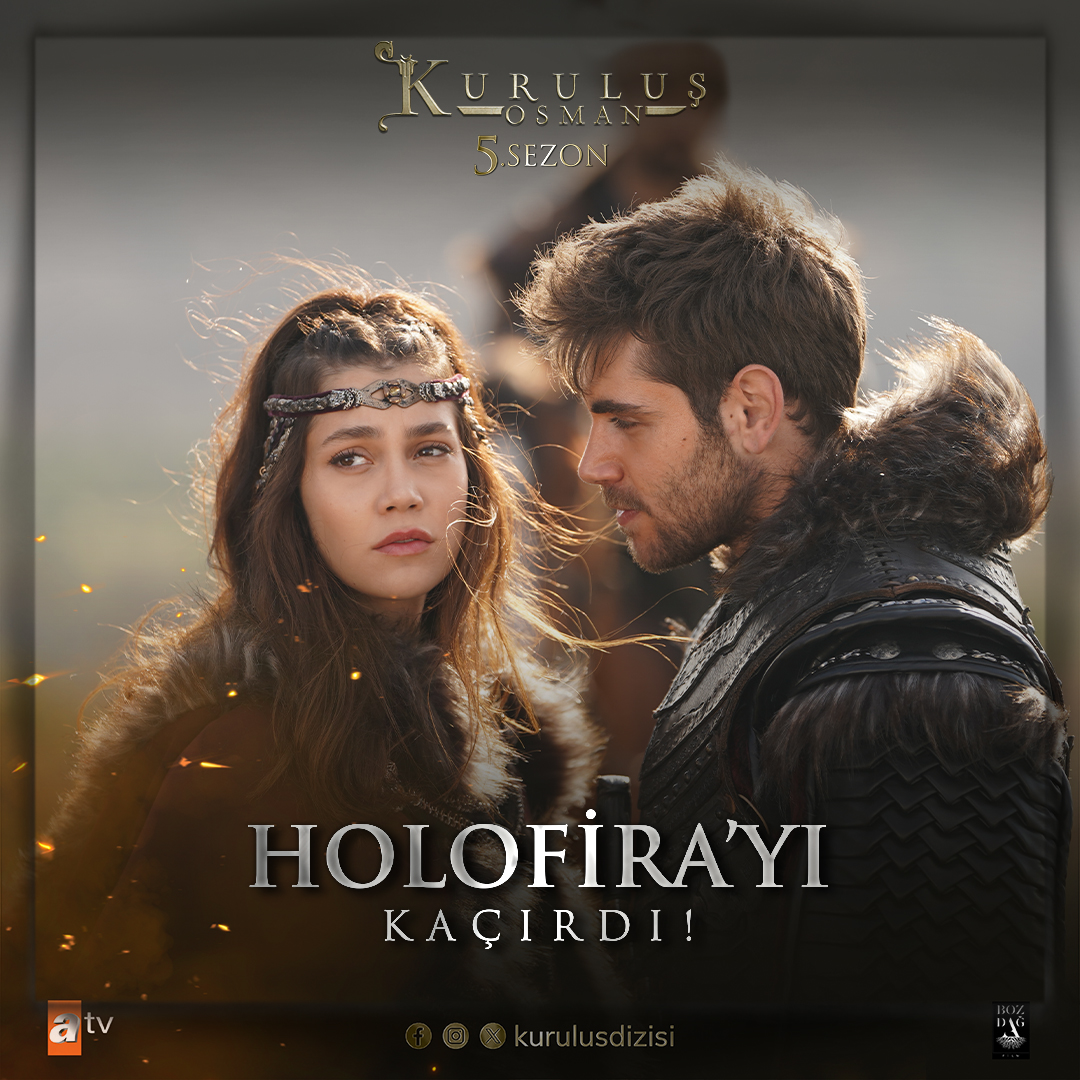 “Holofira senin bende gönlün var mıdır?” #OrhanBey “Holofira, do you have your heart in me?” #KuruluşOsman #KuruluşOsman heyecan dolu yeni bölümüyle #atv’de devam ediyor! Bozdağ Film atv