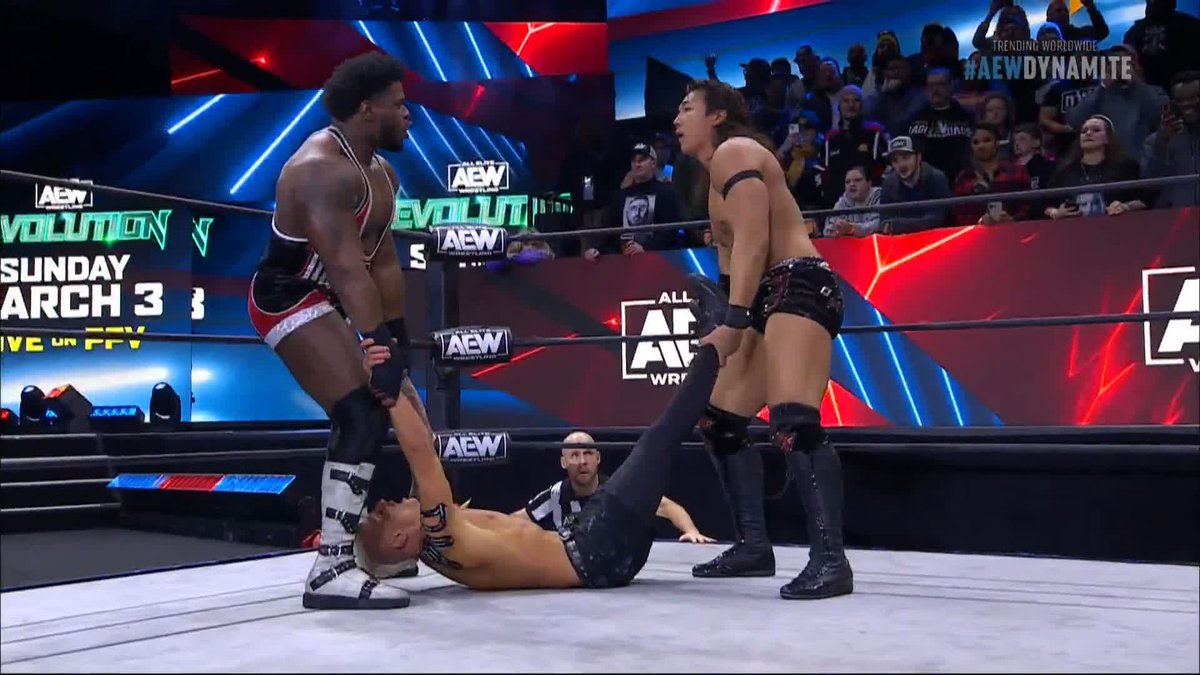Sting is not going to let The Don Callis Family do whatever they want with his Tag Partner! Watch #AEWDynamite: Homecoming LIVE on TBS! Sting | DARBY ALLIN | noname | mine