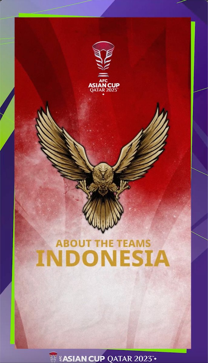 🇮🇩 Team Garuda will be coming to #AsianCup2023 with the aim of advancing past the Group Stage for the first time!