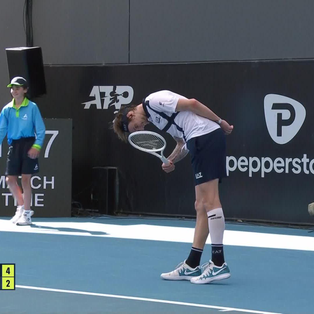 MADNESS 🤯 Alexander Bublik, you prince 😜 #AdelaideTennis