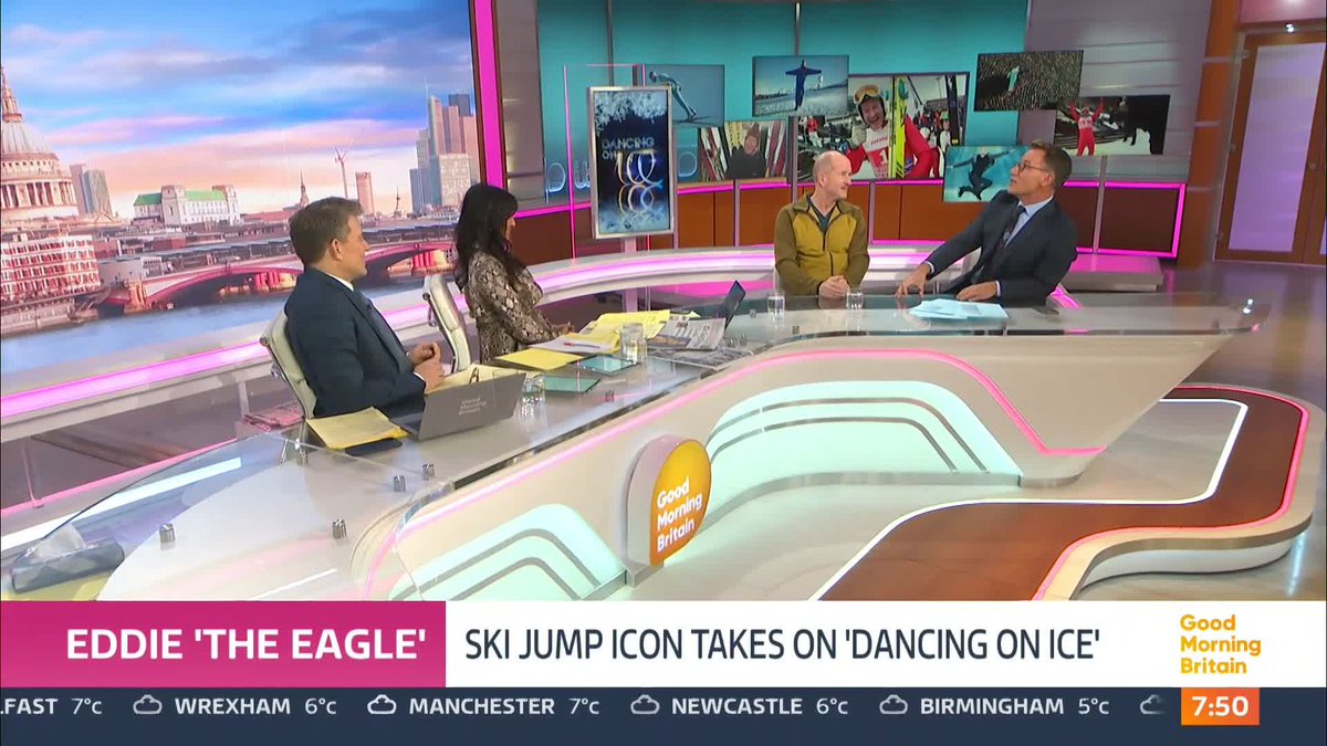 It's been an eventful start to Eddie The Eagle's #DancingonIce journey ⛸️