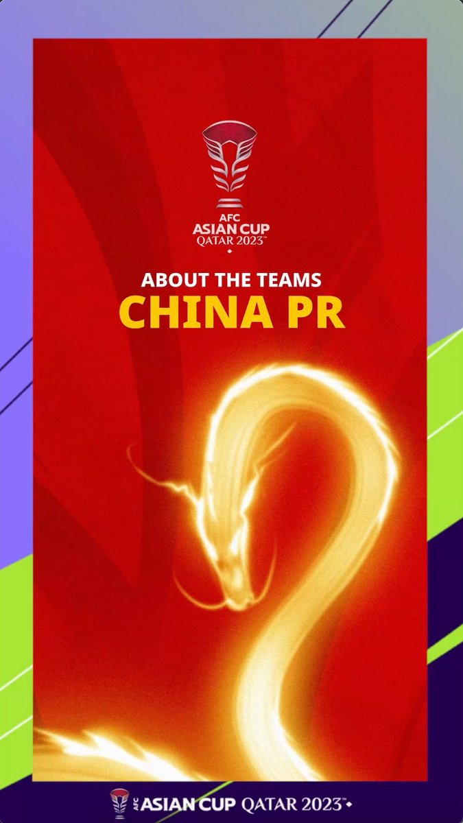 Finalists twice, 🇨🇳 China PR will be hoping #AsianCup2023 is the time they are crowned Asian champions!