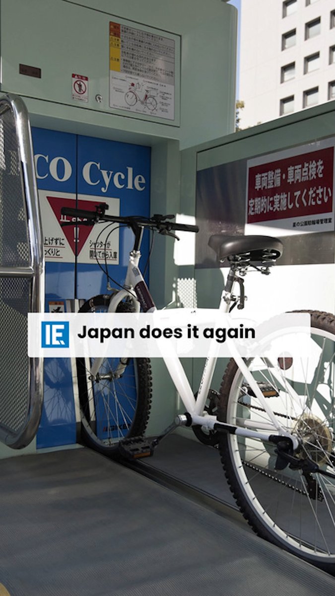 Japan solved the problem of parking a bicycle by building an amazing underground system.