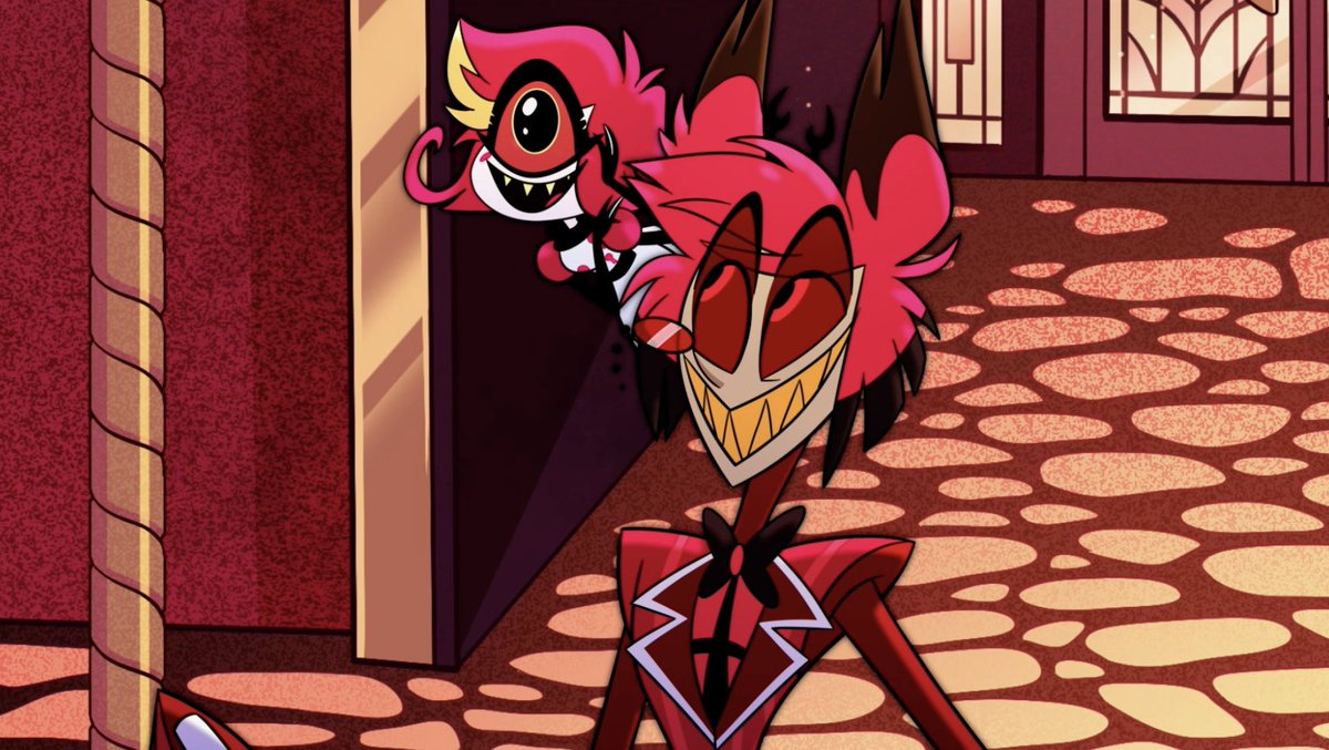 Alastor, Sir Pentious, and Niffty. Welcoming you with open arms and a (sinister) smile!!