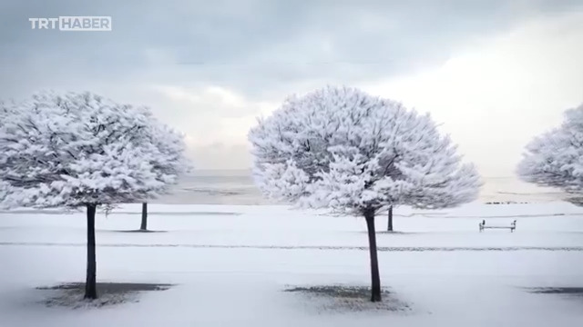 ❄️ Van Erciş'ten kar manzarası…