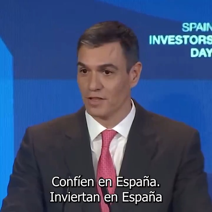 La única vía hacia el progreso se basa en la búsqueda de acuerdos, en la gestión inteligente y empática de la pluralidad política y la diversidad territorial de un país tan maravilloso como es España. El progreso es tarea de todos y por eso este Gobierno dará un nuevo impulso a la colaboración entre el sector público y el sector privado, y a la cogobernanza entre todas las administraciones. Porque los objetivos son compartidos: crecimiento económico y justicia social. Confíen en España. Inviertan en España. Estoy convencido de que no se arrepentirán.