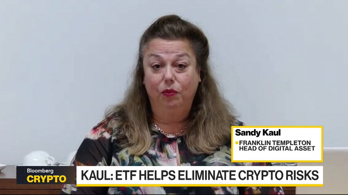 Franklin Resources Senior Vice President Sandy Kaul expects other cryptocurrency, such as ETH, to follow the SEC's spot Bitcoin ETF approval