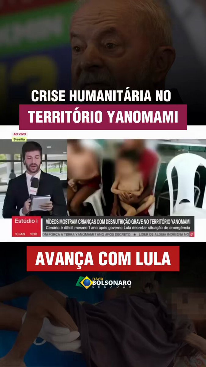 Lula criou um Ministério dos Povos Indígenas e o que foi feito pelos yanomamis? NADA! Infelizmente, parte da imprensa está calada e ocupada contando maços e mais maços de dinheiro! Os Yanomamis estão morrendo de forma humilhante, DE FOME!!! Lula é “vítima” das próprias mentiras!