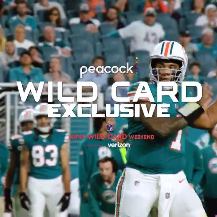 The Miami Dolphins face the reigning champ Kansas City Chiefs in a #SuperWildCard exclusive on Peacock! Vist for more