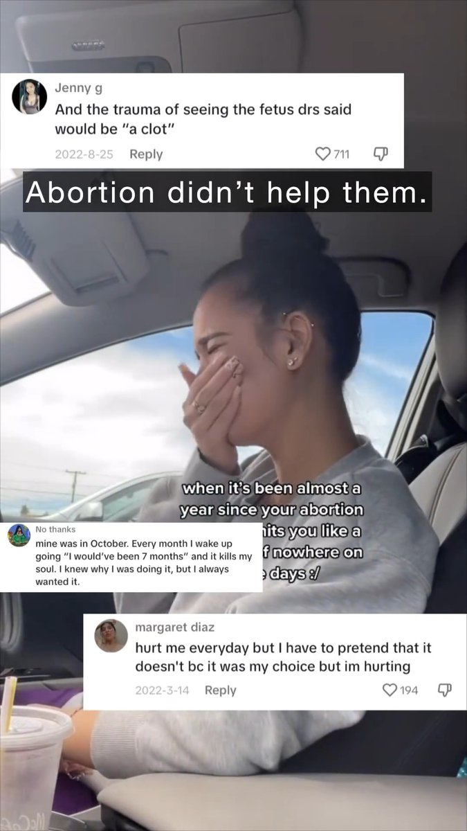 “Abortion helps women” is one of the greatest lies our generation is being told. If you’ve had an abortion, know that there is healing and forgiveness for you 💗 Go to