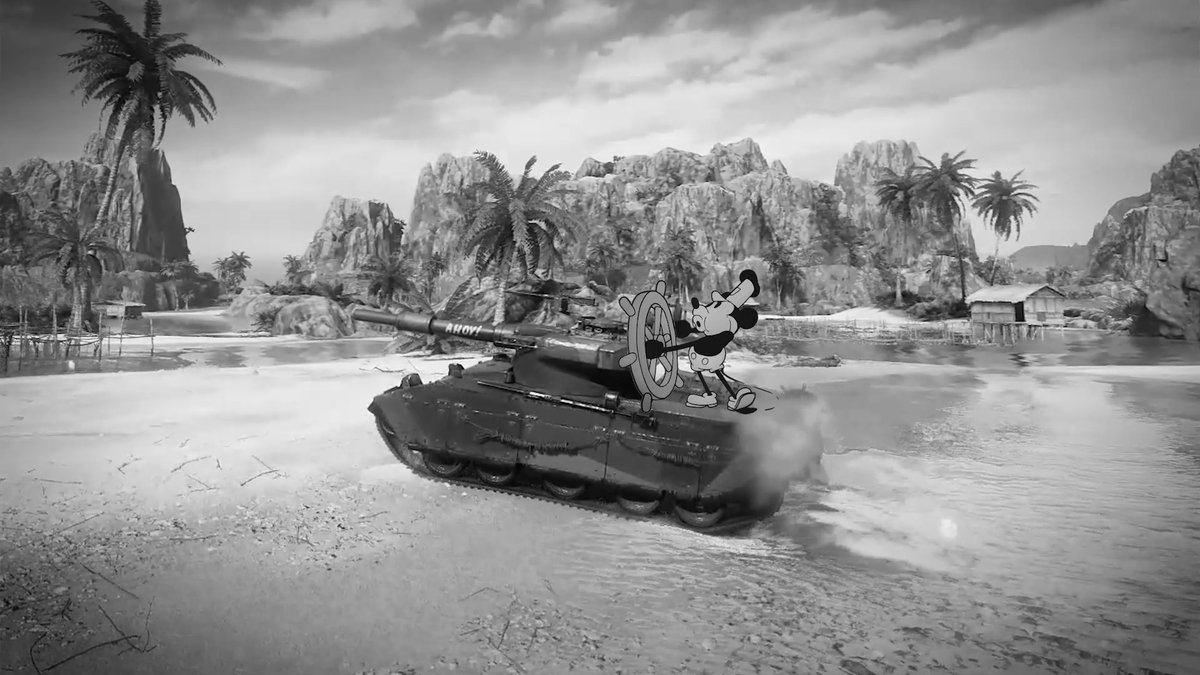 Looks like our friend here upgraded from a steamboat to a tank! 😎 What do you think this mouse's favorite tank is? 🤔