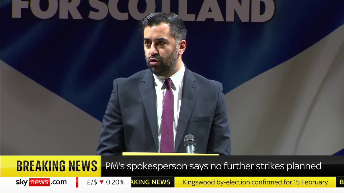 'The UK does not have a good track record when it comes to military intervention, particularly in the Middle East,' says First Minister of Scotland Humza Yousaf MSP. "That is why the HoC should have been recalled today" 📺 Sky 501 and YouTube
