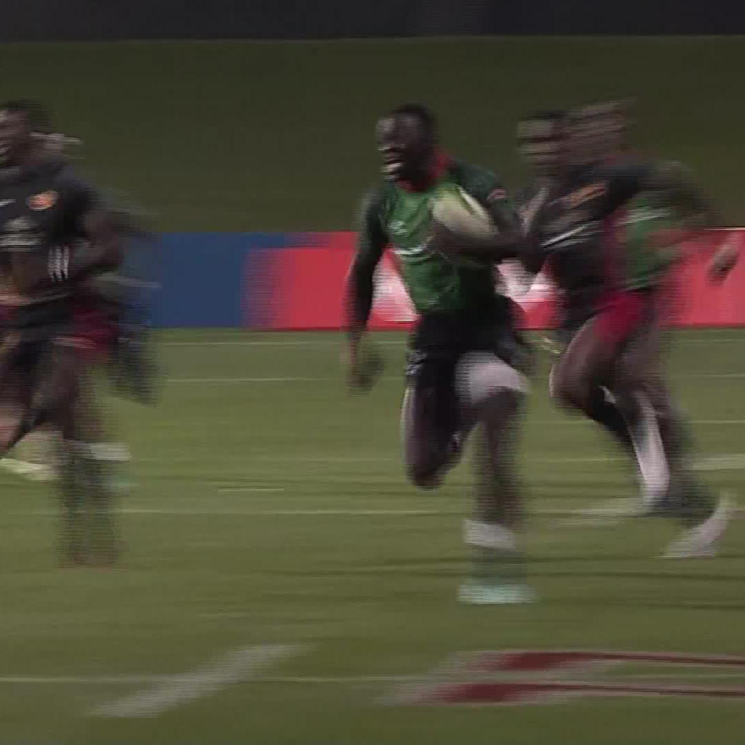 Patrick Odongo turning on the afterburners 🚀 #7sChallengerSeries | Shujaa