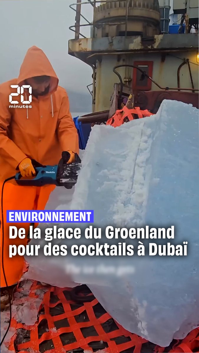 Au Groenland, une start-up envoie de la glace millénaire à Dubaï pour faire des cocktails rafraîchissants, et ça fait polémique