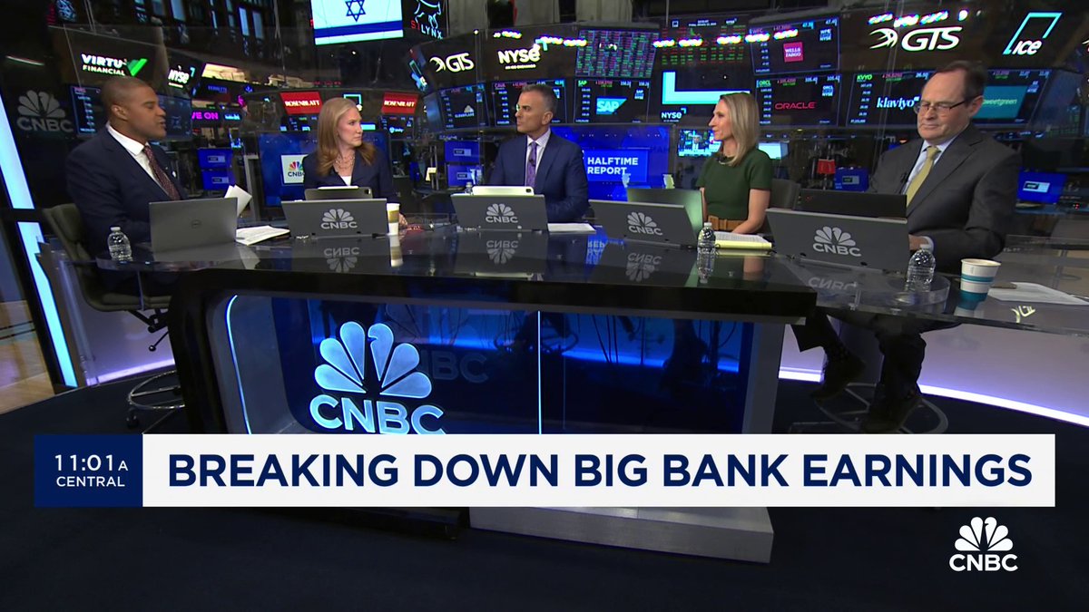 Bank earnings kicked off today, with $JPM hitting a record high while other banks dip lower on mixed reports. Jenny VL Harrington’s Jenny Harrington, Joe Terranova, Jim Lebenthal, and Brenda Vingiello break down the reports: