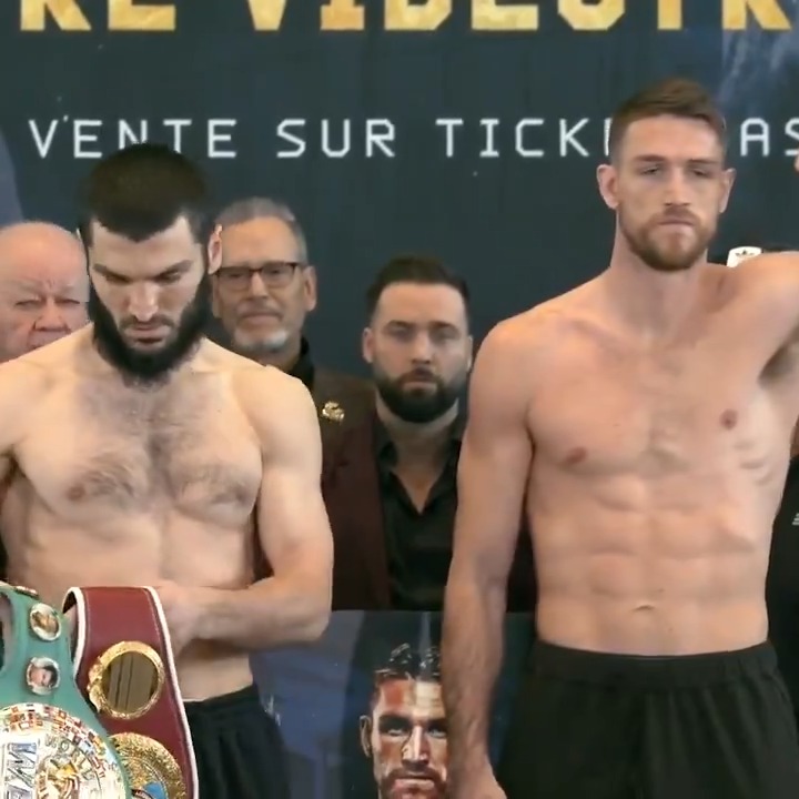 ⚖️ WEIGH-IN &amp; FINAL FACE OFF 👀 Artur Beterbiev vs Callum Smith WBC, WBO &amp; IBF World Light Heavyweight Titles 👑👑👑 Top Rank Boxing | #BeterbievSmith | @EOTTM11