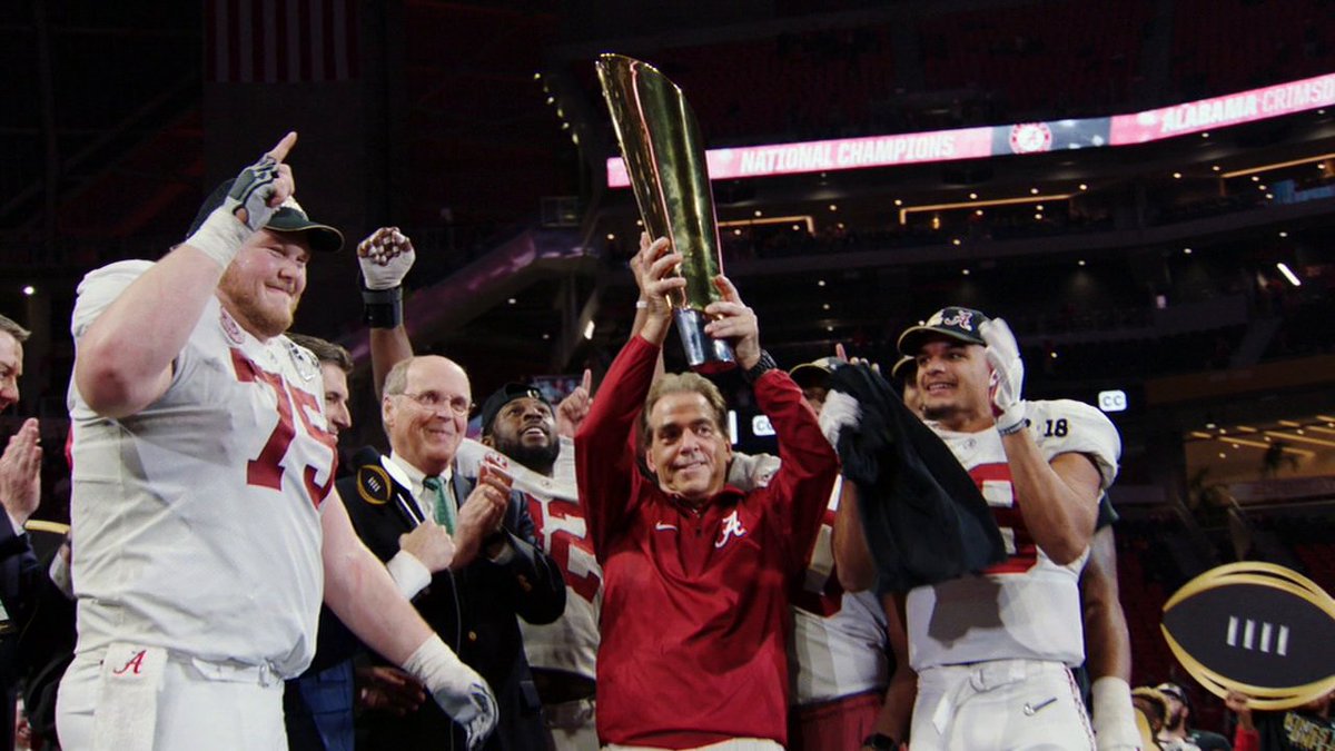 What word would you use to describe Nick Saban? 🏆