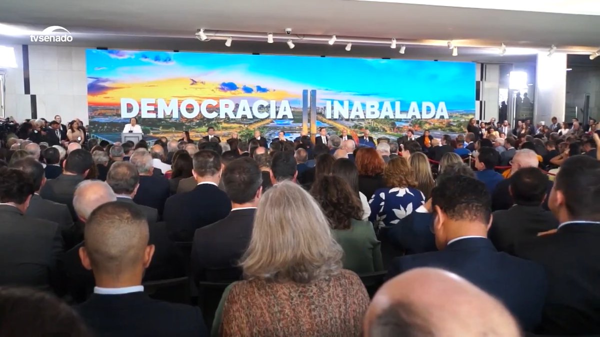 Ato Democracia Inabalada marca semana no Senado um ano depois dos ataques às sedes dos três Poderes