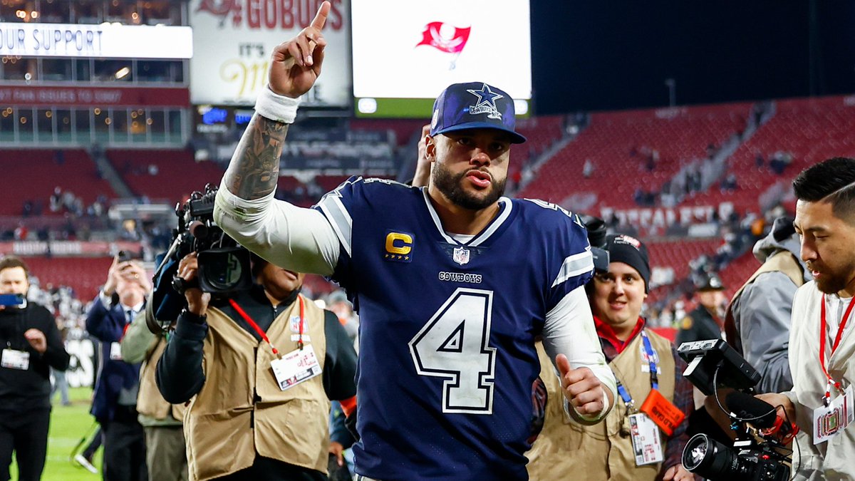.Dak Prescott put up five 🖐️ TDs last year in the #SuperWildCard 📺: #GBvsDAL — Sunday 4:30pm ET on FOX 📱: Stream on #NFLPlus