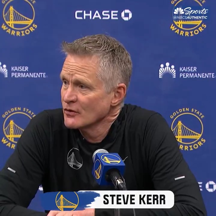 Steve Kerr shares Moses Moody is out for the road trip with a strained calf, but hopes he can return quickly because they "need him" 🙏