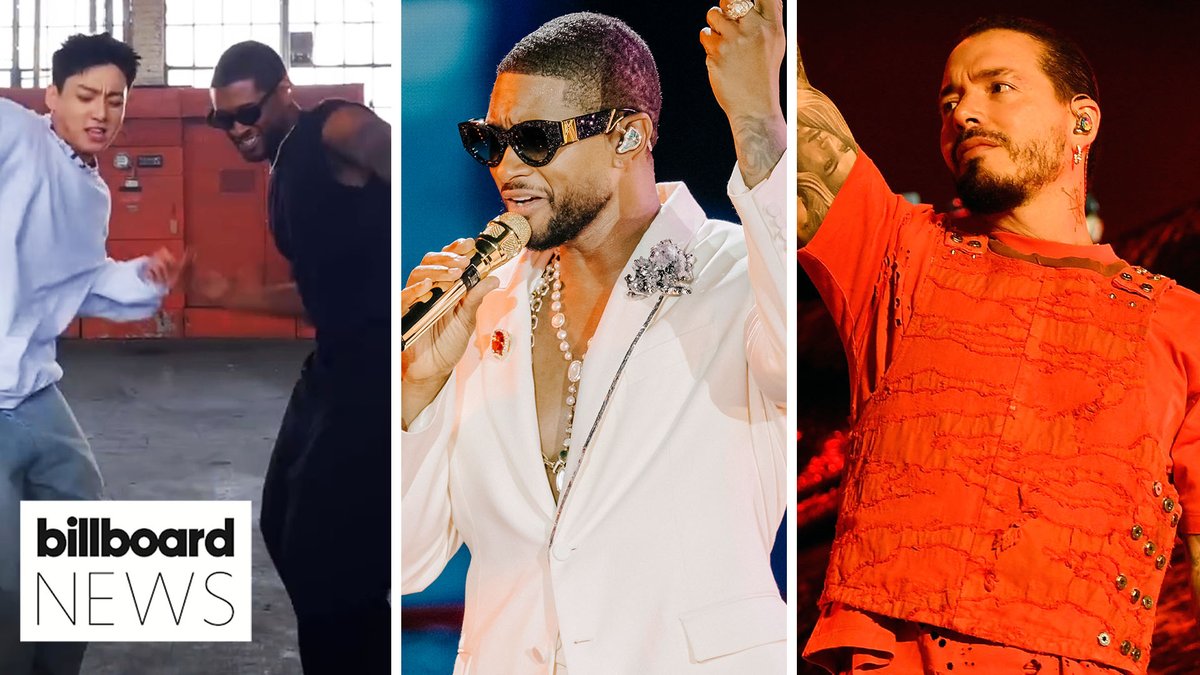 Usher dropped a #SBLVIII #AppleMusicHalftime show teaser which included BTS' Jung Kook, J Balvin and LeBron James. 👀 #BillboardNews