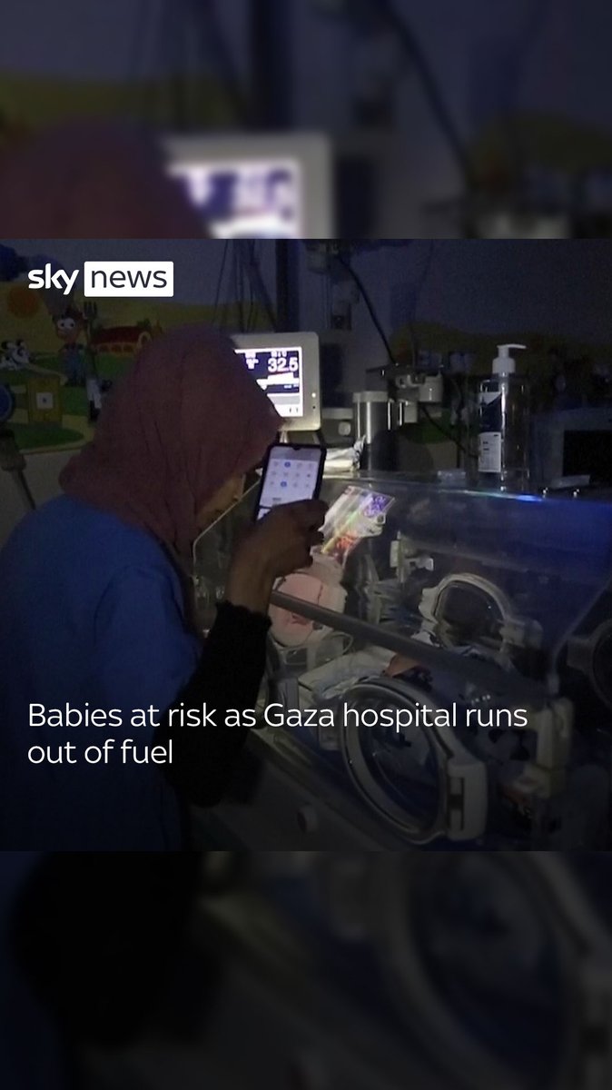 Power cut off inside the al Aqsa hospital, leaving the intensive care unit in darkness as doctors warned patients would soon die if electricity was not restored. Read more 🔗