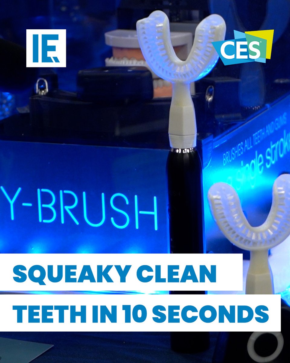 9. Meet Y-Brush: a groundbreaking toothbrush cleaning all your teeth in just 10 seconds.