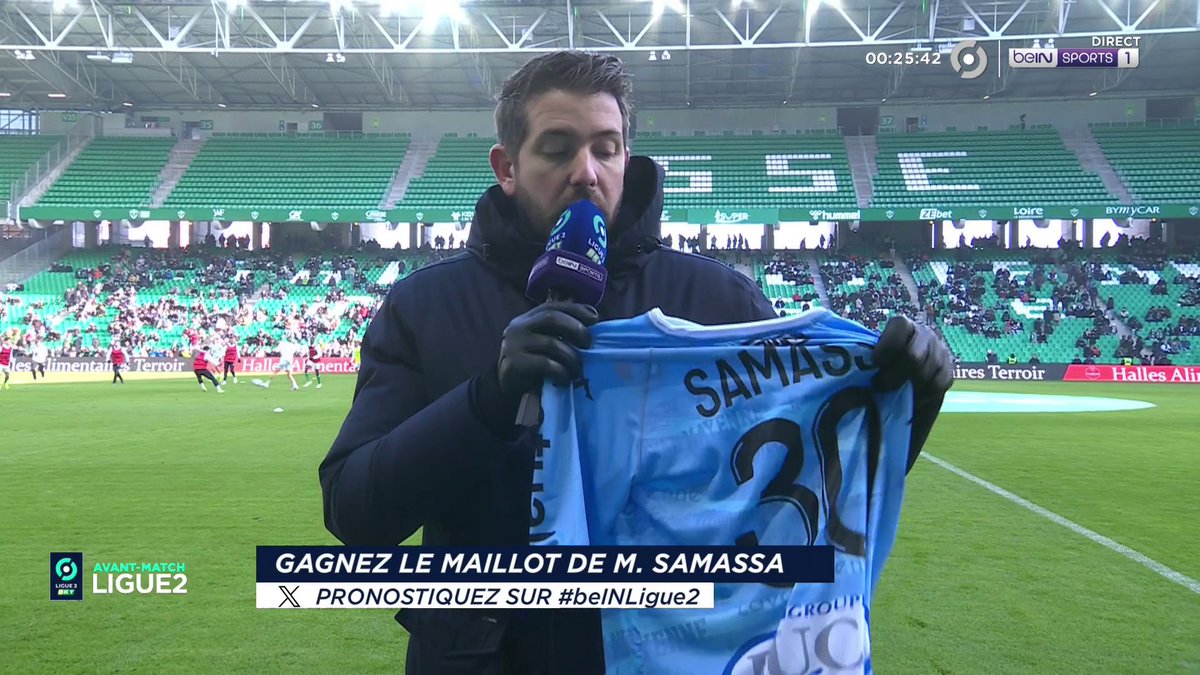 [🎁CONCOURS] ⚽️#beINLIGUE2 🔮 Donnez votre pronostic pour #ASSELAVAL via #beINLIGUE2 👕 Le maillot dédicacé de Mamadou Samassa est à gagner ! 👉 Follow beIN SPORTS pour jouer