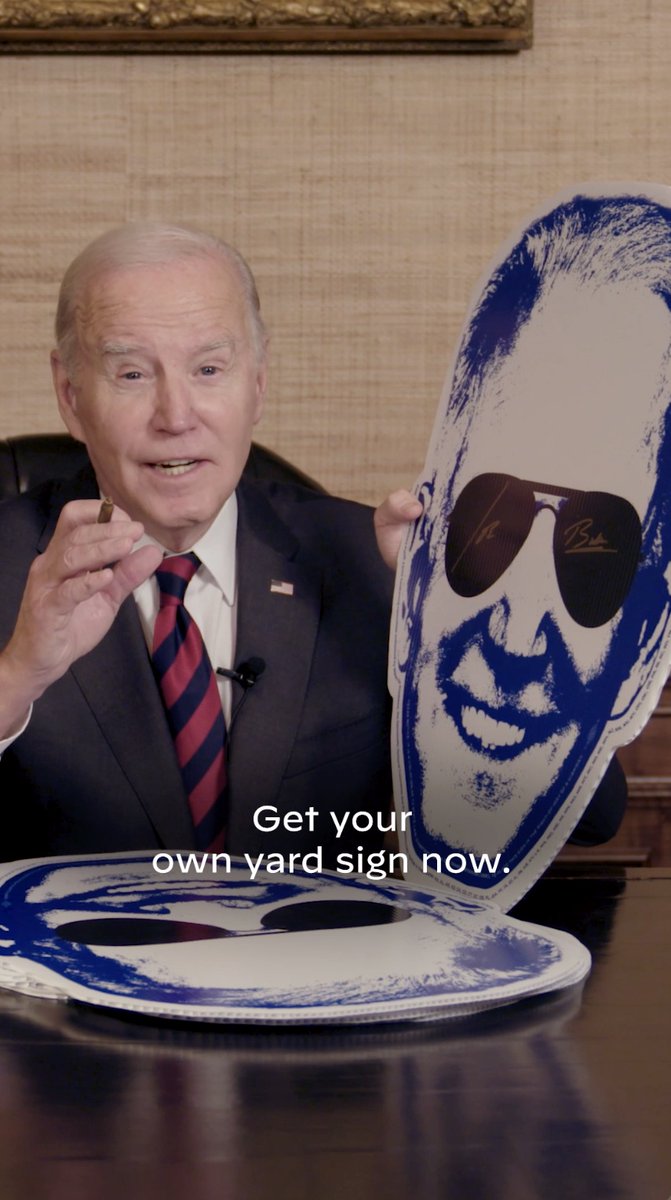 Hey, big head. If you order a sign from our campaign store, you could receive one signed by me. Get yours today: