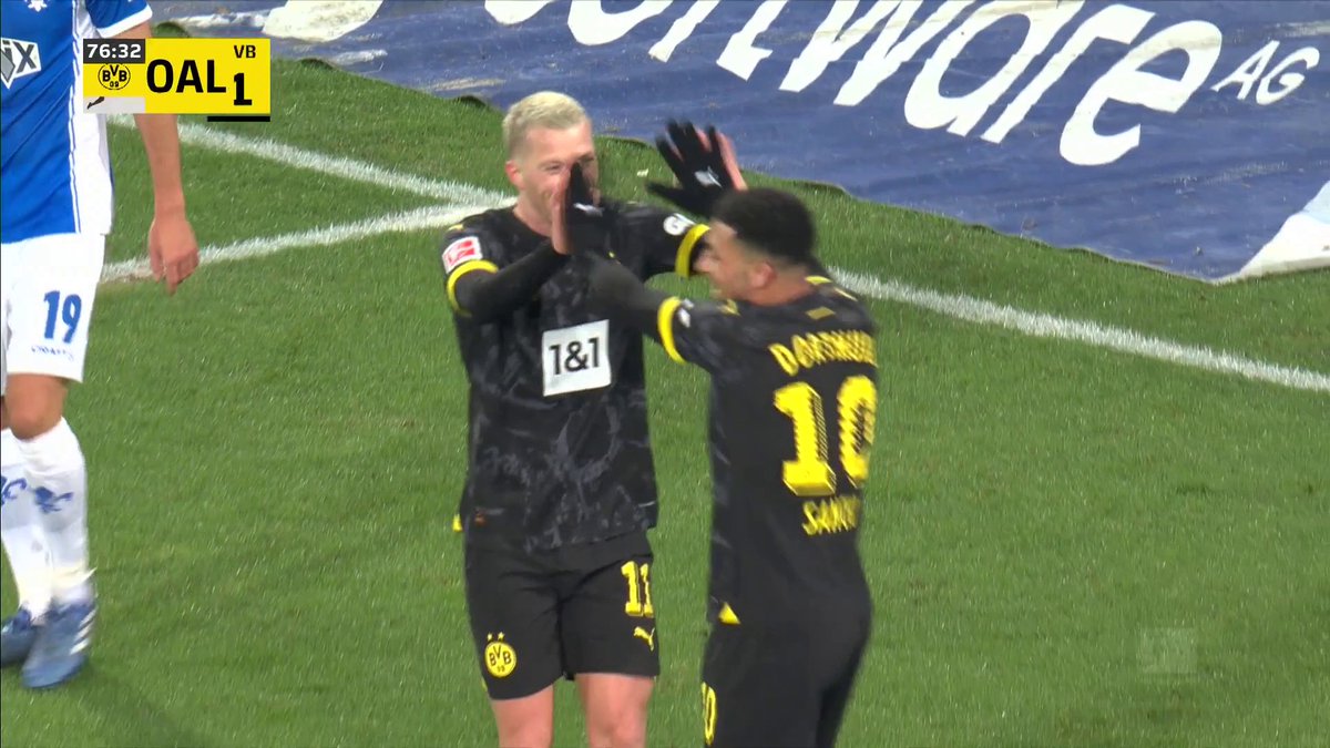 Sancho 🤝 Reus The substitutes combine to extend Dortmund's lead 🤩