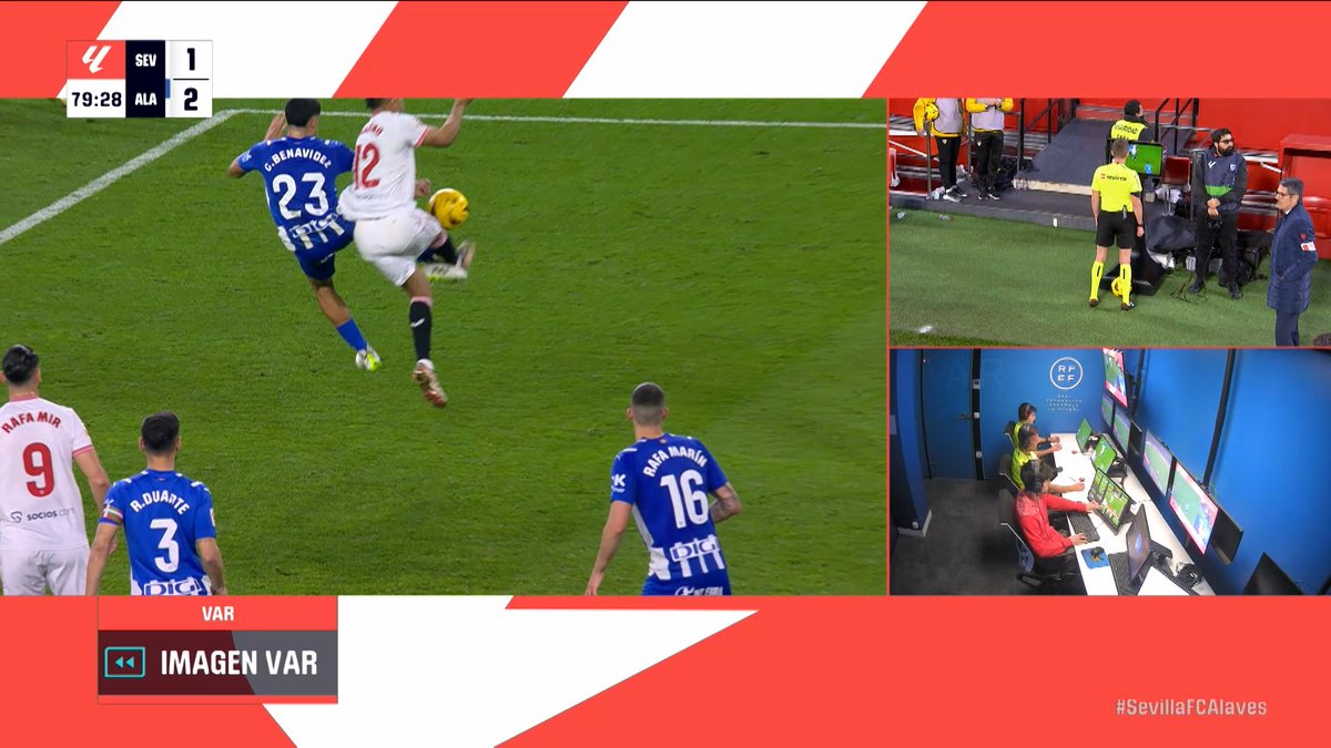 ⚽ Jornada 20 | Primera División Sevilla Fútbol Club - Deportivo Alavés 📺 Minuto 78 | AUDIO REVISIÓN VAR