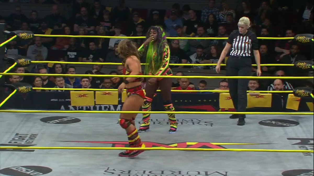 .Jordynne Grace is showcasing strength that Trinity cant match! #HardToKill