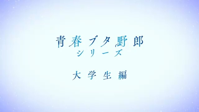 🐷青春ブタ野郎シリーズ 大┃学┃生┃編┃ ━┛━┛━┛━┛ ア┃ニ┃メ┃ー┃シ┃ョ┃ン┃ ━┛━┛━┛━┛━┛━┛━┛ 制┃作┃決┃定┃P┃V┃ ━┛━┛━┛━┛━┛━┛ 桜島麻衣のビジュアルは 原作イラスト・溝口ケージ描き下ろし✨ #青ブタ