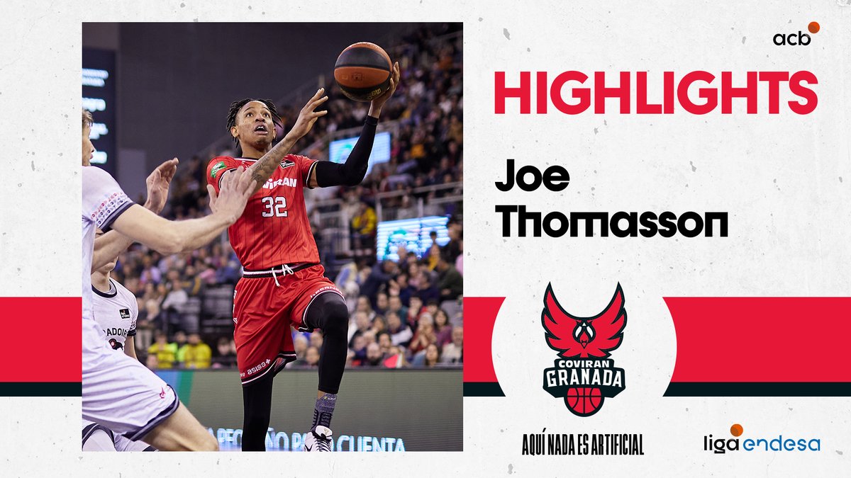Joe Thomasson vino para ser el héroe de toda una ciudad y marcarse auténticos partidazos. 🦸♂️ JoePro32 2⃣2⃣ puntos 2⃣6⃣ de valoración #LigaEndesa | #ListosParaRomperla