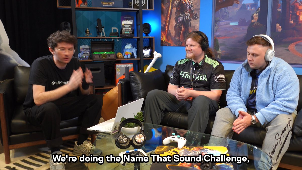we asked some of the best of the best to identify these SMITE 2 at #SWCX 🎤🎧 let's see how pros Maxwell Jackson Maks Deathwalker Rapio Steven Zapas Twig did 👀