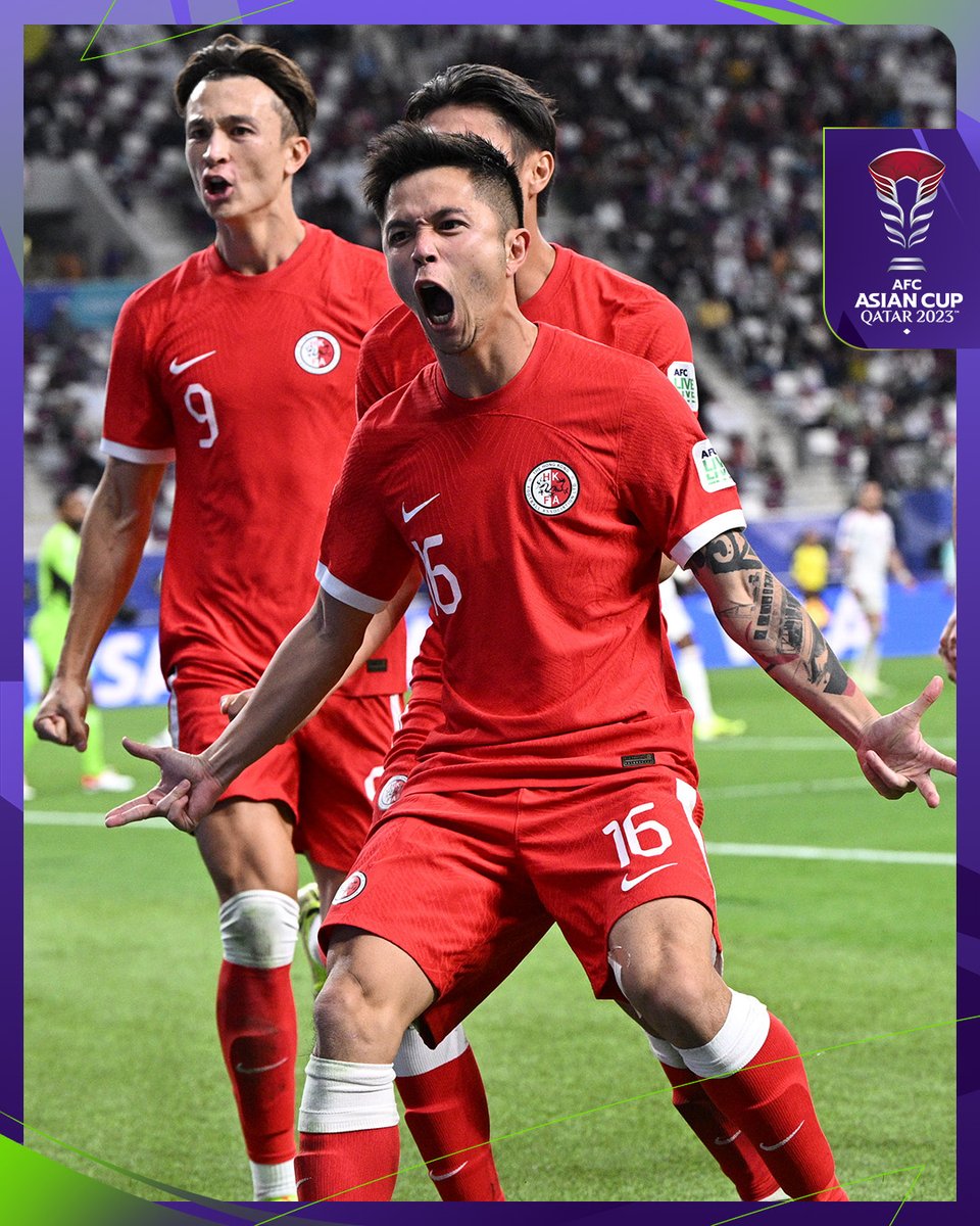 𝟏𝟎𝟎𝟎𝐭𝐡 𝐆𝐎𝐀𝐋 𝐎𝐅 𝐓𝐇𝐄 #AsianCup! 🇭🇰 Philip Chan Siu Kwan is the man who is blessed with the honour! #AsianCup2023 | #HayyaAsia | #UAEvHKG